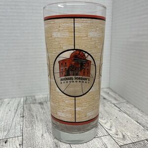 90s Michael Jordan's Restaurant Chicago Glass - Basketball Court Wrap RARE